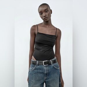 Zara DRAPED BODYSUIT • Size M • New without Tags✨